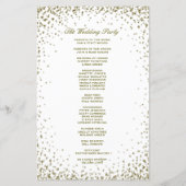 Programme de mariage | Confetti Parties scintillan (Dos)