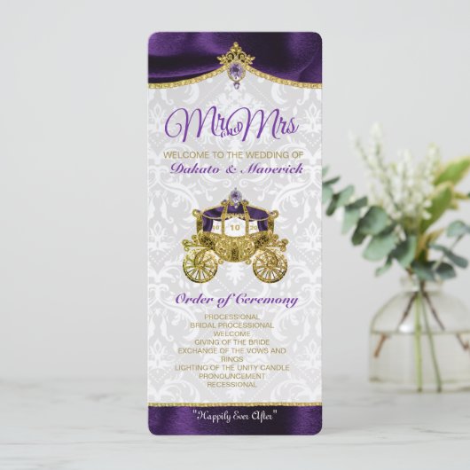 Programme de Mariage Conte de Fée Royal (Debout devant)