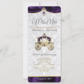 Programme de Mariage Conte de Fée Royal (Devant)