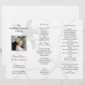 Programme de mariage côtier en étoile de mer plié (Devant / Derrière)