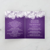 Programme de mariage Couleur et étincelle Violet (Intérieur)