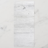 Programme de mariage Couronne de bois rustique et  (Dos)