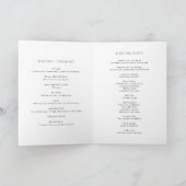 Programme de mariage Couronne de fleurs d'hiver à (Intérieur)