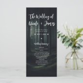 Programme de mariage Crépuscule Arbres de la forêt (Debout devant)