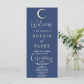 Programme de mariage Croissant de Lune Céleste Ble (Debout devant)