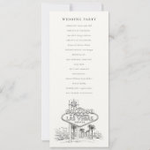 Programme de mariage croqué Las Vegas Nevada (Dos)