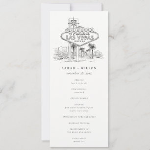 Programme de mariage croqué Las Vegas Nevada