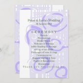 Programme de mariage Culture Mosaïque Lavande flor (Devant / Derrière)