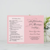 Programme de mariage Custom_Blush (Debout devant)