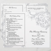 Programme de mariage Custom_Pewter (Devant / Derrière)