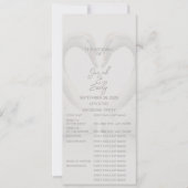Programme de mariage cygne | Complet (Devant)