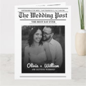 Programme de mariage dans les journaux Calendrier  (Devant)