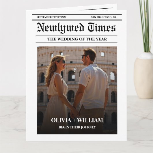 Programme de mariage dans les journaux Calendrier  (Devant)