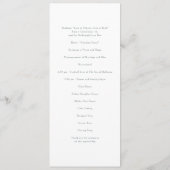 Programme de mariage dans les montagnes (Dos)