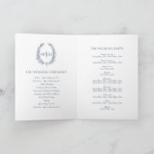 Programme de mariage d'art de la feuille blanche b (Intérieur)