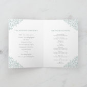 Programme de mariage d'art monographique à la feui (Intérieur)