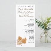 programme de mariage d'automne (Debout devant)