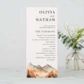 Programme de mariage d'automne en montagne (Debout devant)