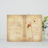 Programme de mariage d'automne personnalisable (Debout devant)