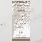 Programme de Mariage de automne de chêne Brown (Dos)