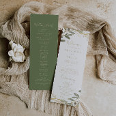 Programme de Mariage de automne géométrique de ver