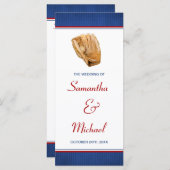 Programme de mariage de baseball (Devant / Derrière)