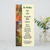 Programme de mariage de Bois Automne (Debout devant)