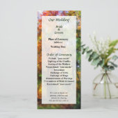 Programme de mariage de Bois Automne (Debout devant)