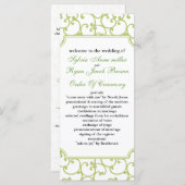 programme de mariage de chaux (Devant / Derrière)