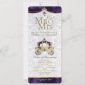 Programme de mariage de conte de fées royal (Devant)