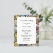 Programme de mariage de coquillages de petite plag (Debout devant)