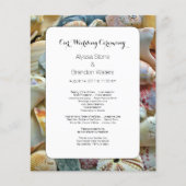 Programme de mariage de coquillages de petite plag (Devant)