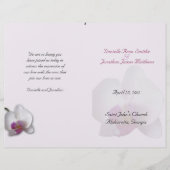 Programme de mariage de Danielle (Devant)