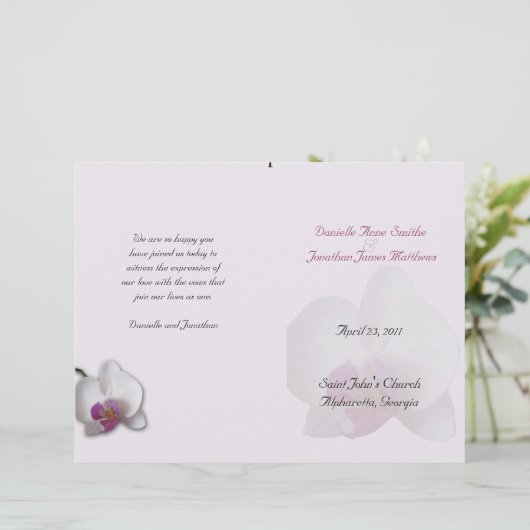 Programme de mariage de Danielle (Debout devant)