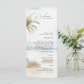 Programme de mariage de destination avec palmiers (Debout devant)