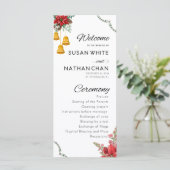 Programme de mariage de fleur thème de Noël person (Debout devant)