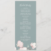 Programme de mariage de fleurs de cerisiers de pri (Dos)