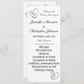 Programme de mariage de gâteaux mariages (Devant / Derrière)