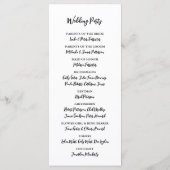 Programme de mariage de Grapevine Elegant Vineyard (Dos)