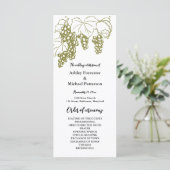 Programme de mariage de Grapevine Elegant Vineyard (Debout devant)