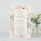 Programme de mariage de jardin de prairie printani (Debout devant)