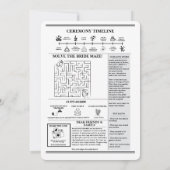 Programme de mariage de journaux Unique Moderne Él (Dos)