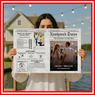 Programme de mariage de journaux Vintage chronolog