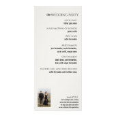 Programme de mariage de la bande céleste (Dos)