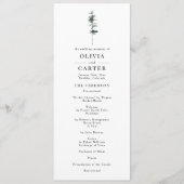 Programme de mariage de la crête de pin (Devant)