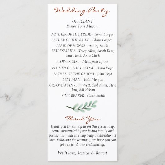 Programme de mariage de la Direction générale de l (Dos)