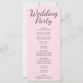 Programme de mariage de la lune de croissant bleu (Dos)