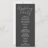 Programme de mariage de la lune de croissant bleu (Dos)