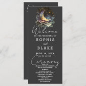 Programme de mariage de la lune de croissant bleu (Devant / Derrière)