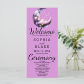 Programme de mariage de la lune de croissant bleu  (Debout devant)